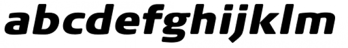 FF Signa Round Pro Extra Black Italic Font LOWERCASE