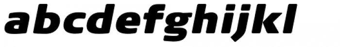 FF Signa Round Pro Ultra Italic Font LOWERCASE