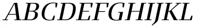 FF Signa Serif OT Book Italic Font UPPERCASE