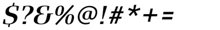 FF Signa Serif OT DemiBold Italic Font OTHER CHARS