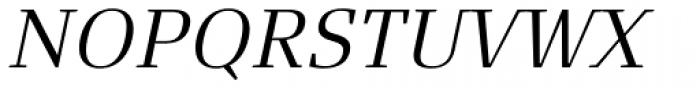 FF Signa Serif OT Light Italic Font UPPERCASE