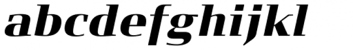 FF Signa Serif Pro Black Italic Font LOWERCASE