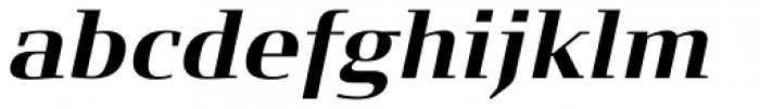 FF Signa Serif Pro Bold Italic Font LOWERCASE