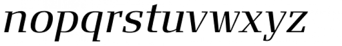 FF Signa Serif Pro Book Italic Font LOWERCASE