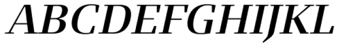FF Signa Serif Pro DemiBold Italic Font UPPERCASE