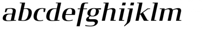 FF Signa Serif Pro DemiBold Italic Font LOWERCASE