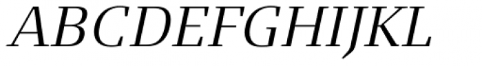 FF Signa Serif Pro Light Italic Font UPPERCASE