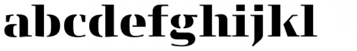 FF Signa Serif Stencil OT Black Font LOWERCASE