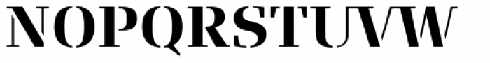 FF Signa Serif Stencil OT Bold Font UPPERCASE