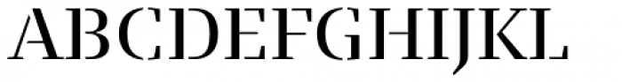 FF Signa Serif Stencil Pro Book Font UPPERCASE