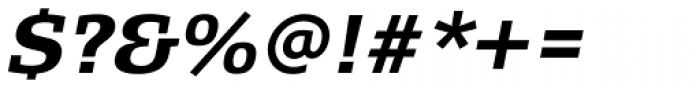 FF Signa Slab OT Bold Italic Font OTHER CHARS