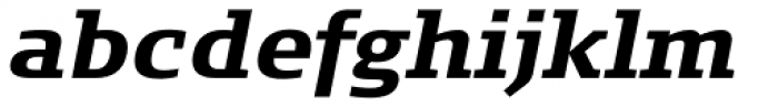 FF Signa Slab OT Bold Italic Font LOWERCASE