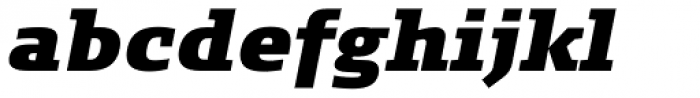 FF Signa Slab Pro ExtraBlack Italic Font LOWERCASE