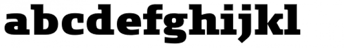 FF Signa Slab Pro ExtraBlack Font LOWERCASE
