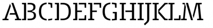 FF Signa Slab Stencil Pro Light Font UPPERCASE