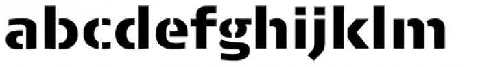 FF Signa Stencil OT Black Font LOWERCASE