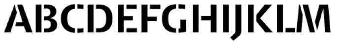 FF Signa Stencil OT Bold Font UPPERCASE