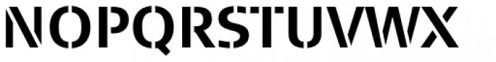 FF Signa Stencil OT Bold Font UPPERCASE