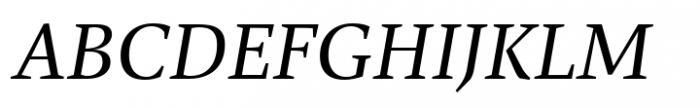 FF Spinoza Regular Italic SC Font UPPERCASE