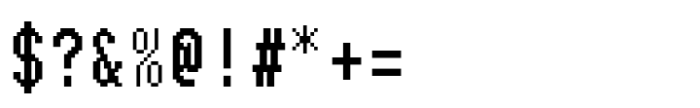 FF SubMono Condensed Dry Font OTHER CHARS