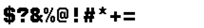 FF SubMono Fat Font OTHER CHARS