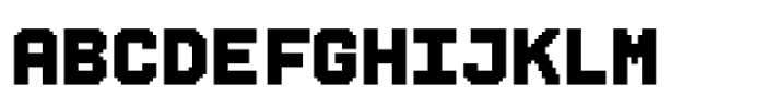 FF SubMono Fat Font UPPERCASE