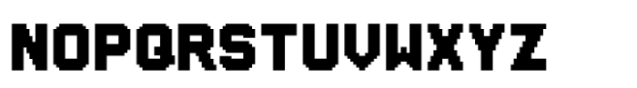FF SubMono Fat Font UPPERCASE