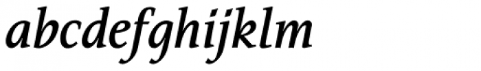 FF Tarquinius Pro DemiBold Italic Font LOWERCASE