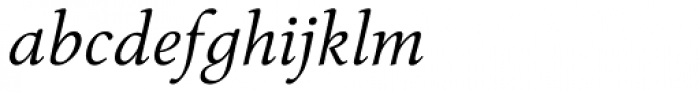 FF Tibere OT Light Italic Font LOWERCASE