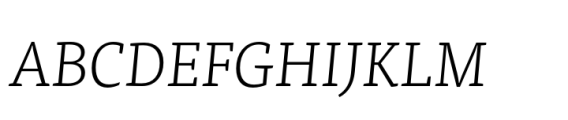FF TisaÂ¬Ã† Paneuropean Light Italic Font UPPERCASE