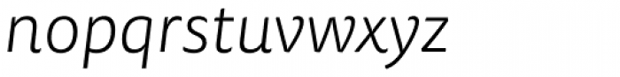 FF Tisa Sans OT Light Italic Font LOWERCASE