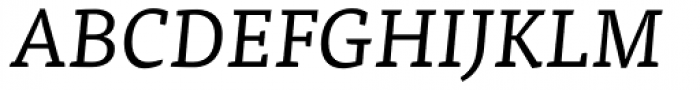 FF Tisa Std Regular Italic Font UPPERCASE