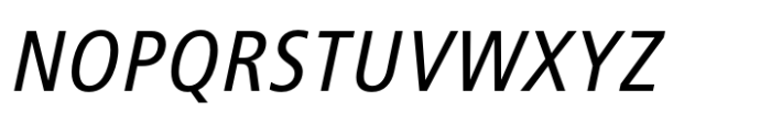 FF Transit Std Back Negativ Regular Italic Font UPPERCASE