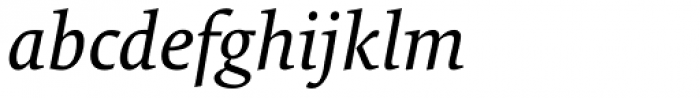 FF Tundra OT Italic Font LOWERCASE