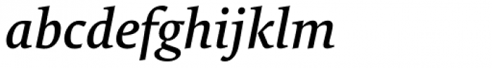 FF Tundra OT Medium Italic Font LOWERCASE