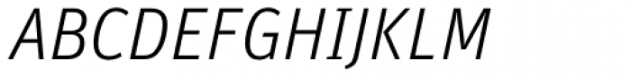 FF Unit OT Light Italic Font UPPERCASE