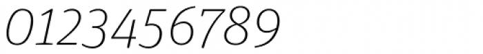 FF Unit Slab Pro Thin Italic Font OTHER CHARS