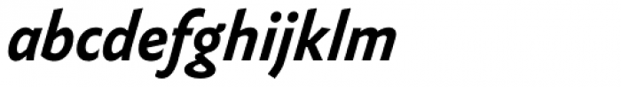 FF Yoga Sans OT Bold Italic Font LOWERCASE