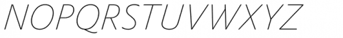FF Yoga Sans Pro Hairline Italic Font UPPERCASE