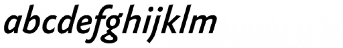FF Yoga Sans Pro Medium Italic Font LOWERCASE
