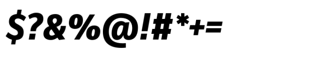 FF Zine Sans Display Bold Italic Font OTHER CHARS