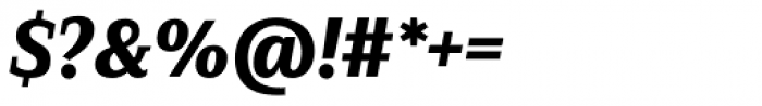 FF Zine Serif Display OT Bold Italic Font OTHER CHARS