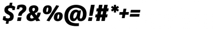 FF Zine Slab Display OT Bold Italic Font OTHER CHARS