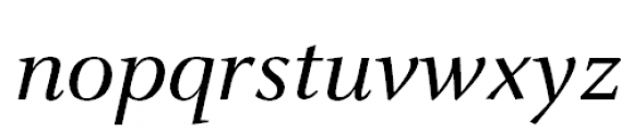 FF Celeste Pro Book Italic Font LOWERCASE