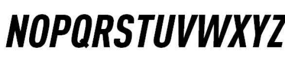 FF DIN Offc Pro Condensed Black Italic Font UPPERCASE