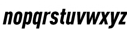 FF DIN Offc Pro Condensed Black Italic Font LOWERCASE