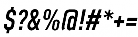 FF DIN Offc Pro Condensed Bold Italic Font OTHER CHARS