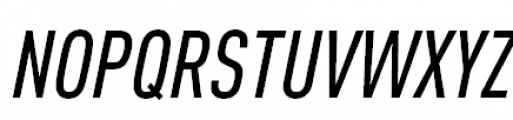 FF DIN Offc Pro Condensed Medium Italic Font UPPERCASE