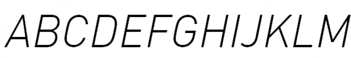 FF DIN Offc Pro Light Italic Font UPPERCASE