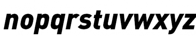 FF DIN Pro Black Italic Font LOWERCASE